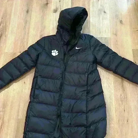 Nike reversible black paw print parka white logo - Picture 4 of 5